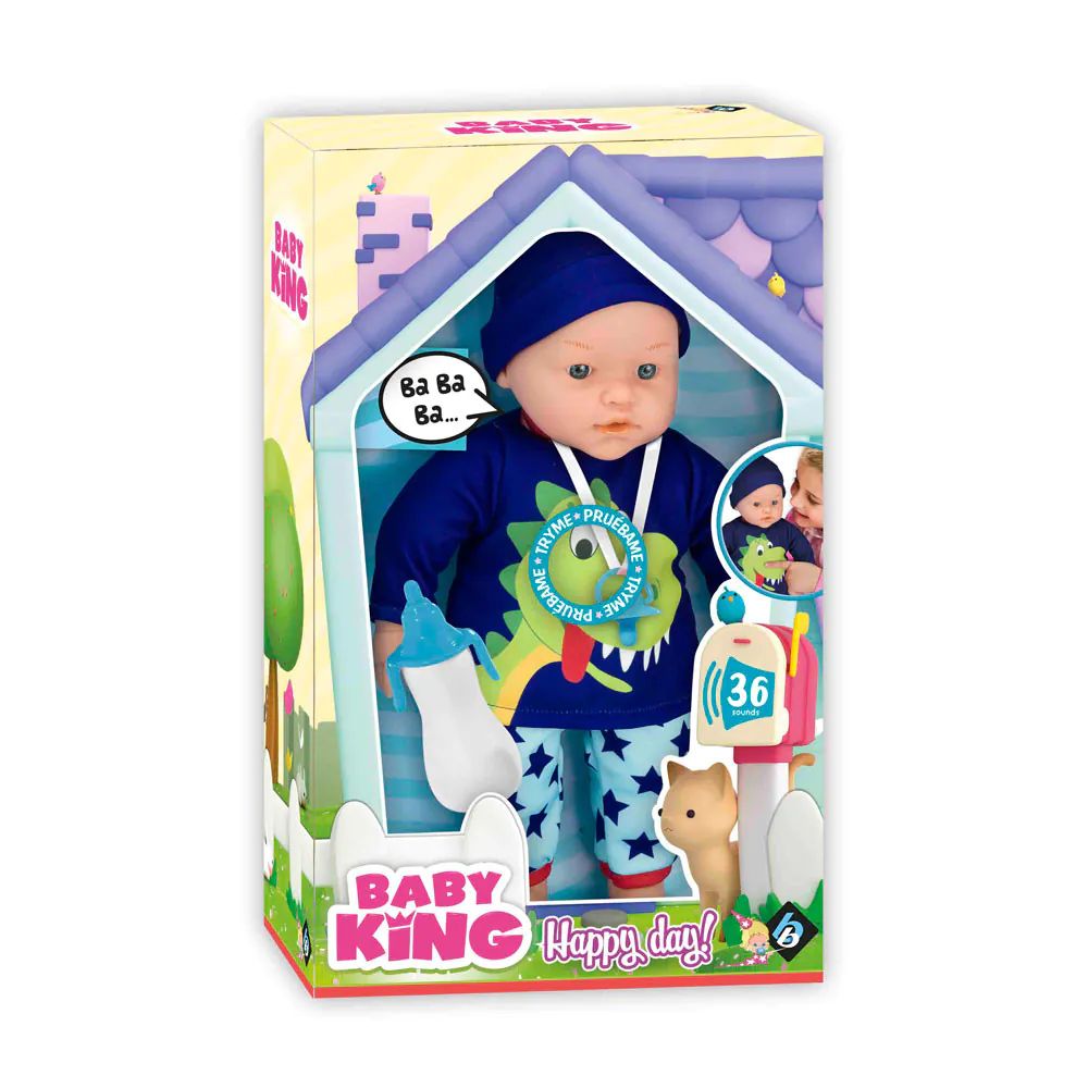 Papusa Bebelus Baby King 37 cm - poza 1