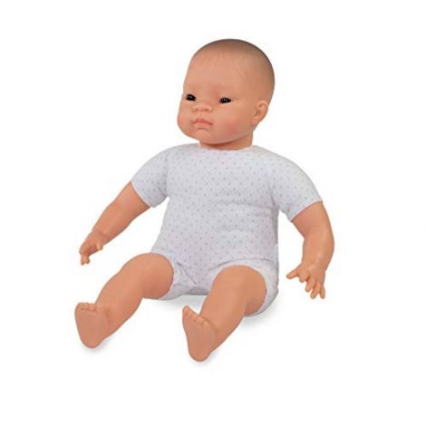Papusa bebelus cu corp moale Asiatic 40 cm - poza 2