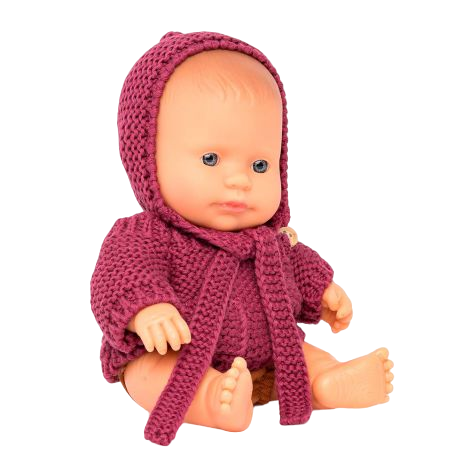 Papusa bebelus educativa 21 cm - Baiat caucazian