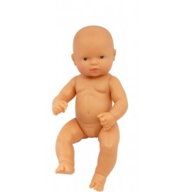 Papusa Bebelus european Fata 32 cm - Miniland - poza 2