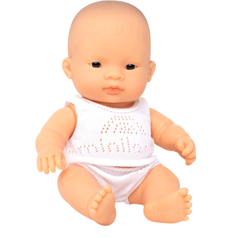 Papusa bebelus fetita asiatica 21 cm - Miniland - poza 1