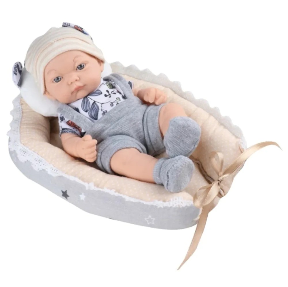 Papusa bebelus So Lovely 20 cm cu pat tip cuib