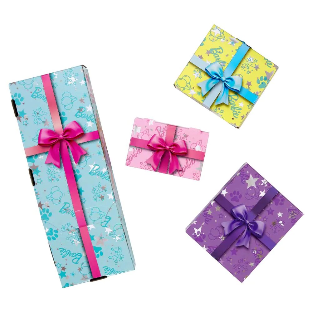 Papusa blonda cu 10 accesorii surpriza Barbie Party Unboxed Reveal - poza 3