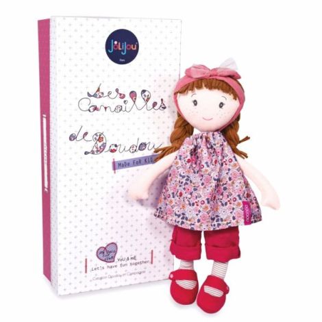 Papusa Capucine, 36 cm, material textil, rosu - poza 1