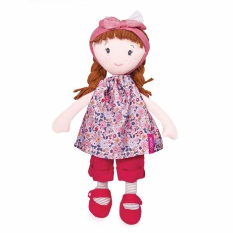 Papusa Capucine, 36 cm, material textil, rosu - poza 2