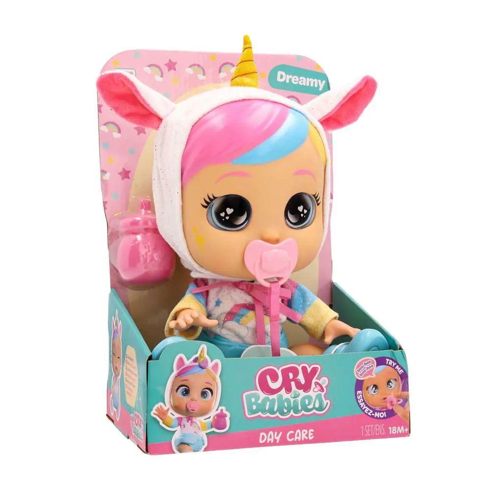 Papusa care plange IMC Toys Cry Babies Day Care Dreamy - poza 3