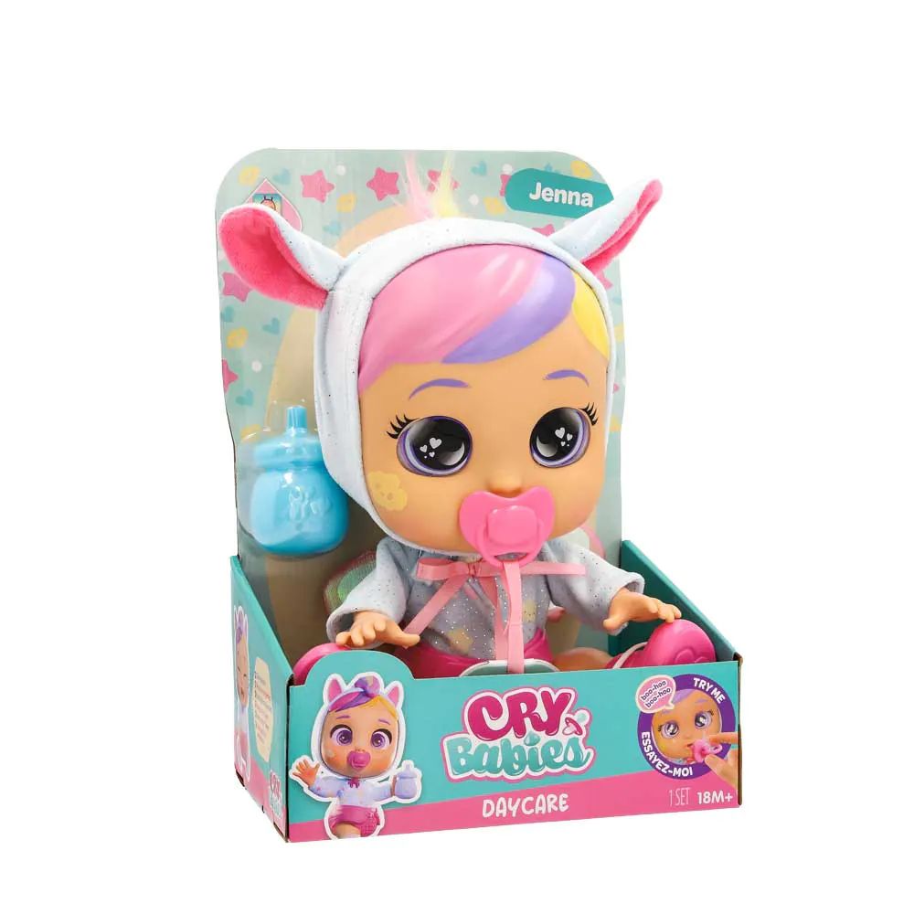Papusa care plange IMC Toys Cry Babies Day Care Jenna - poza 4