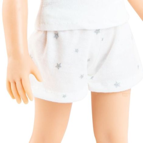 Papusa Carla cu parul coafat in pijama alba, in cutie tip cadou - Amigas Pijamas, Paola Reina - poza 5