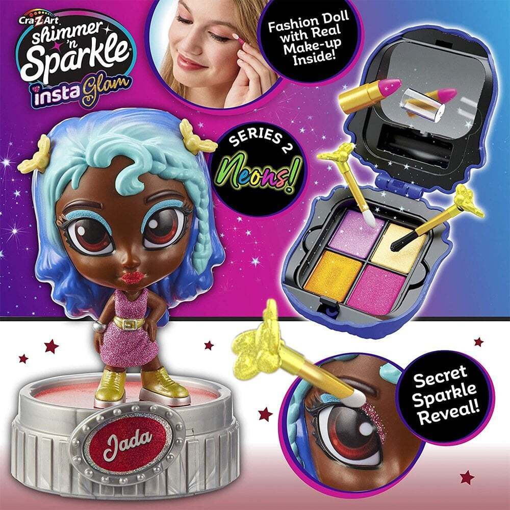 Papusa Cra-Z-Art InstaGlam cu set MakeUp Neon incorporat diverse modele - poza 2