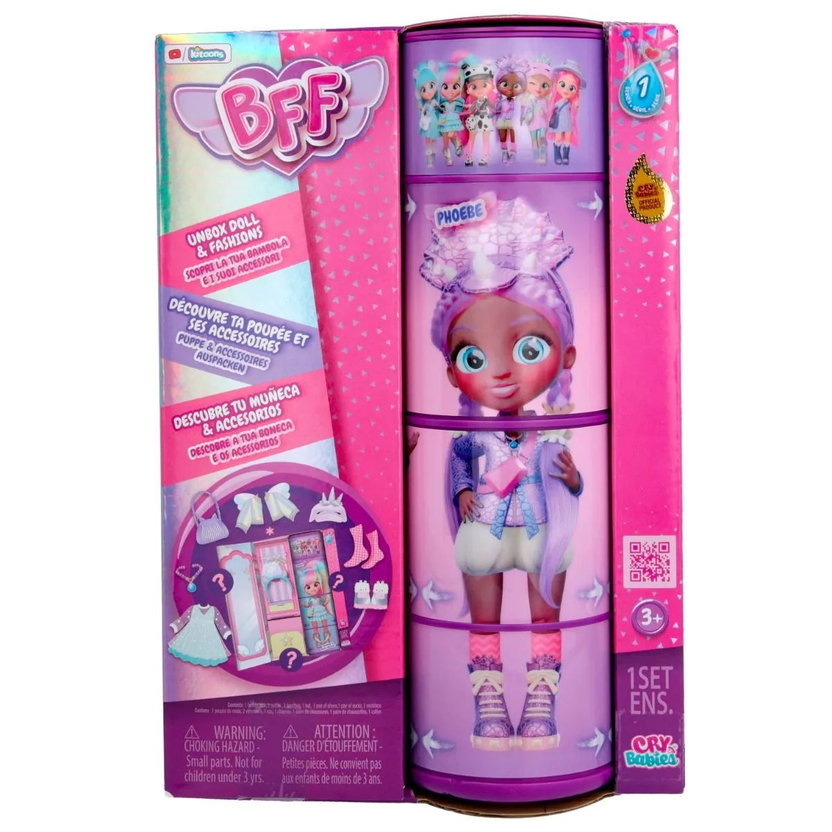 Papusa Cry Babies BFF Phoebe 20 cm - poza 2