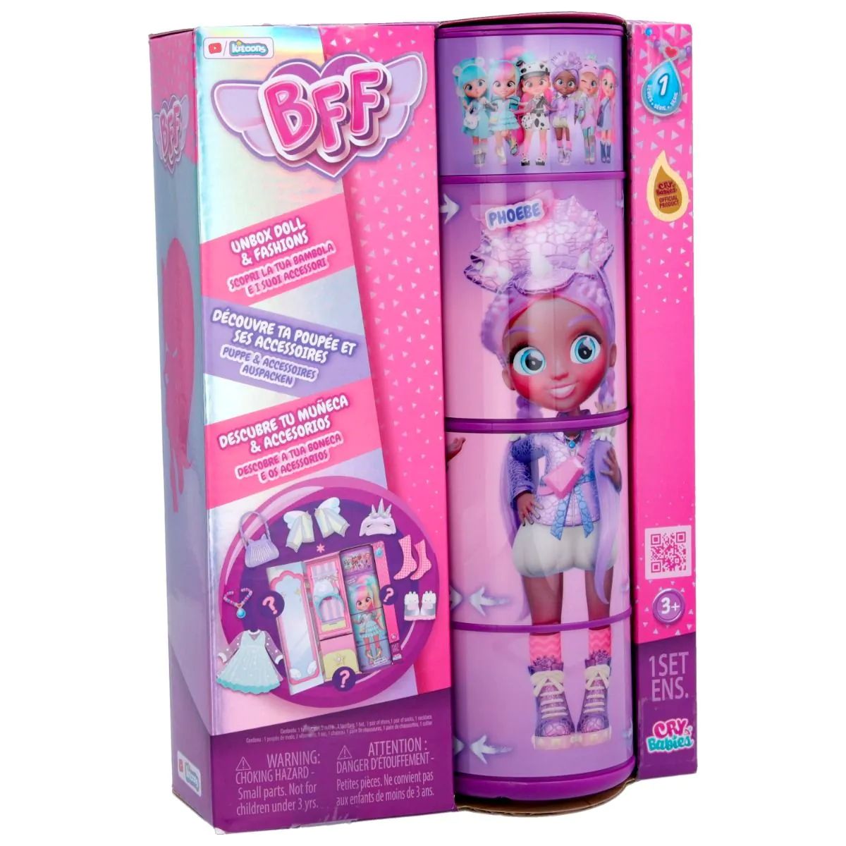 Papusa Cry Babies BFF Phoebe 20 cm - poza 4