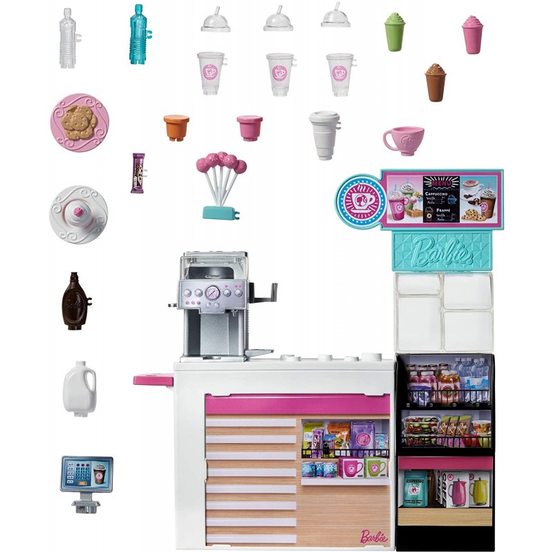 Papusa cu accesorii Cafeneaua Barbie - poza 3