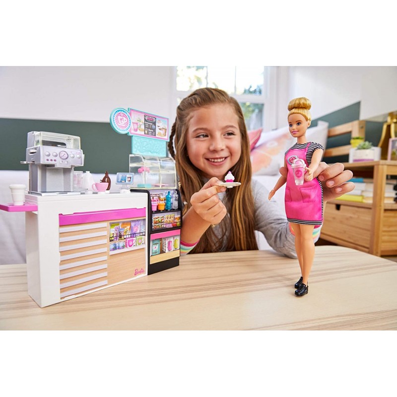 Papusa cu accesorii Cafeneaua Barbie - poza 5