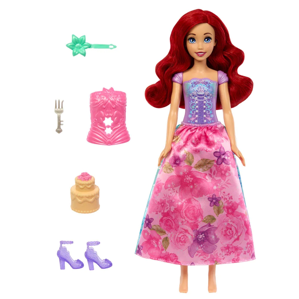 Papusa cu accesorii Disney Princess Spin and Reveal Ariel - poza 1