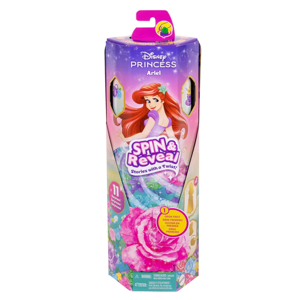 Papusa cu accesorii Disney Princess Spin and Reveal Ariel - poza 3