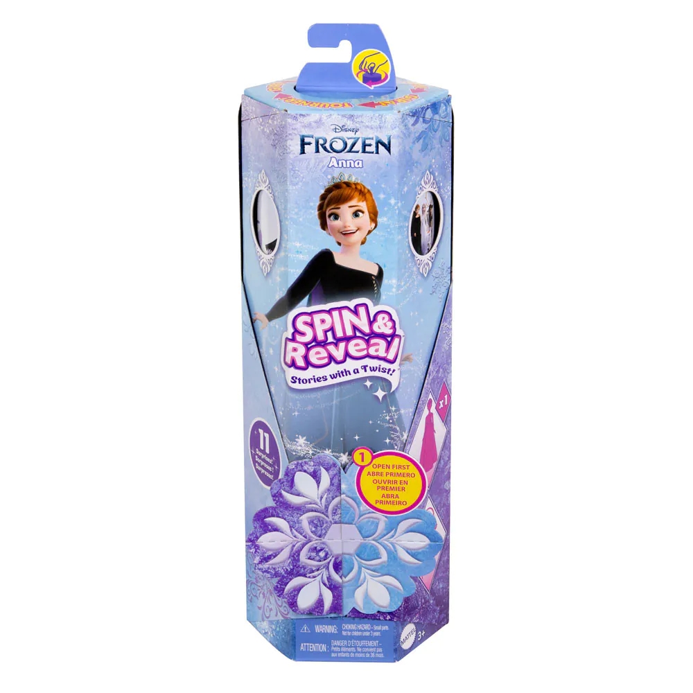 Papusa cu accesorii Disney Princess Spin and Reveal Frozen Anna - poza 3