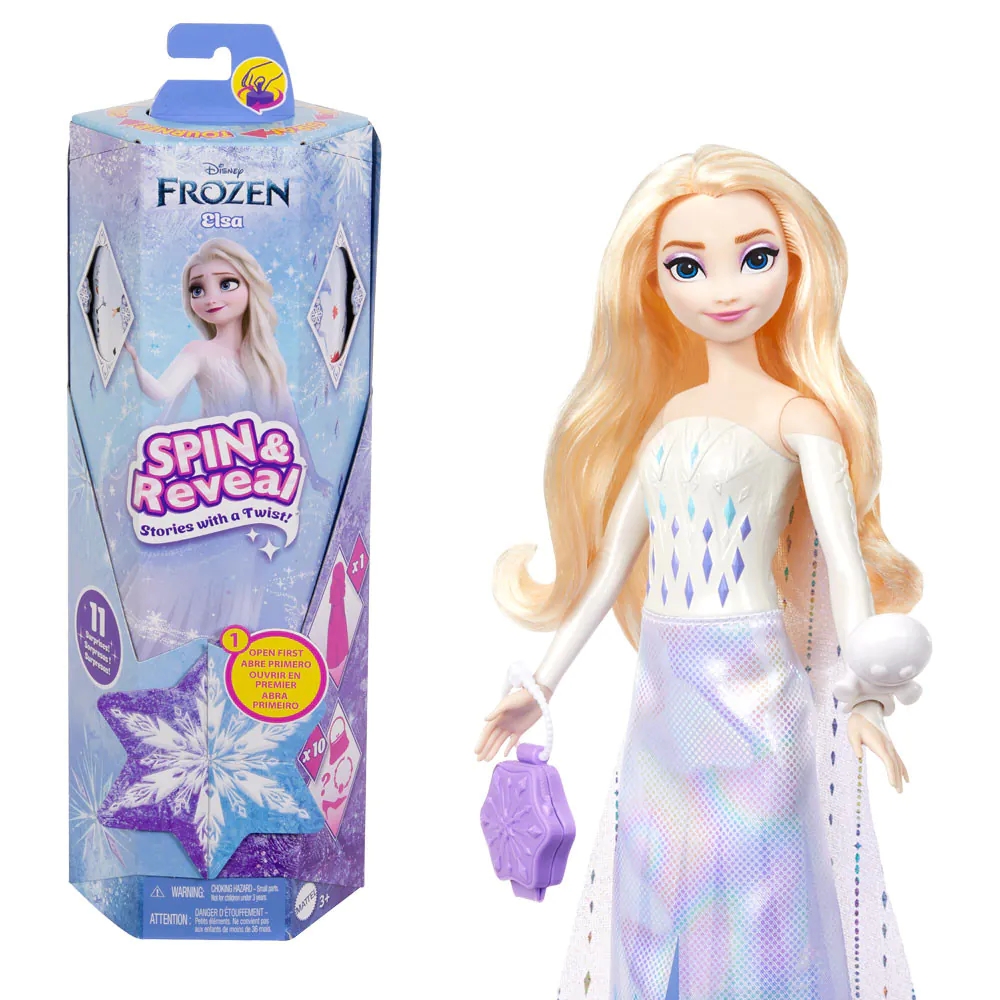 Papusa cu accesorii Disney Princess Spin and Reveal Frozen Elsa - poza 2
