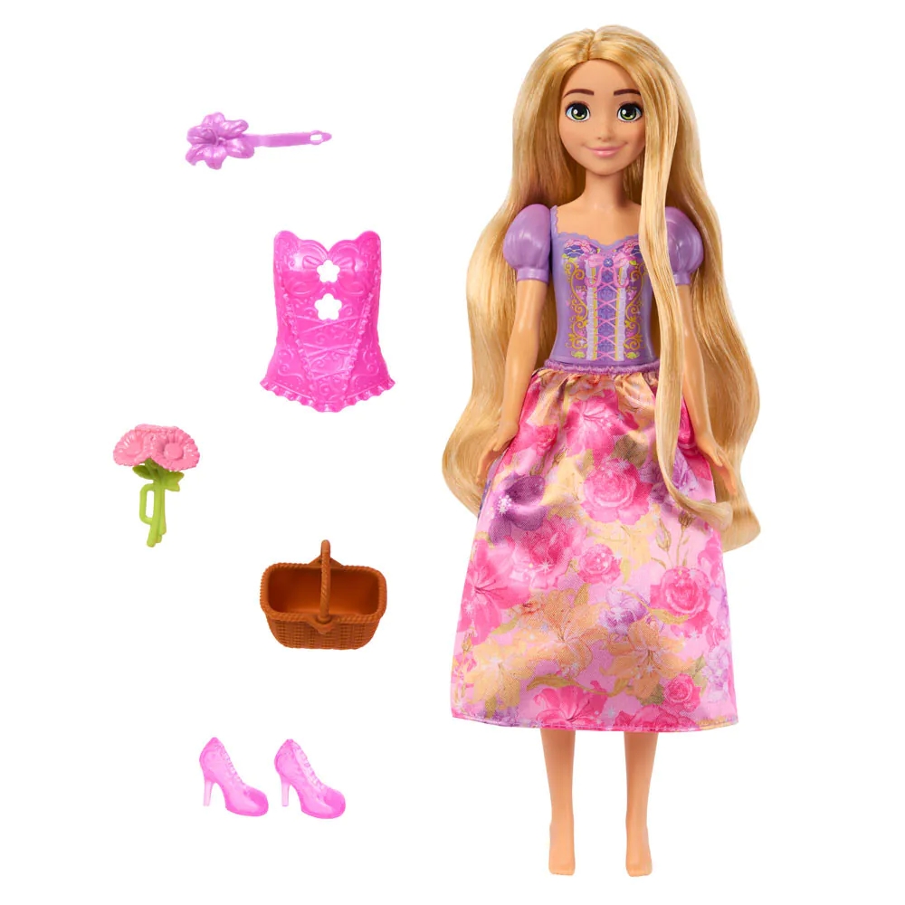Papusa cu accesorii Disney Princess Spin and Reveal Rapunzel - poza 1