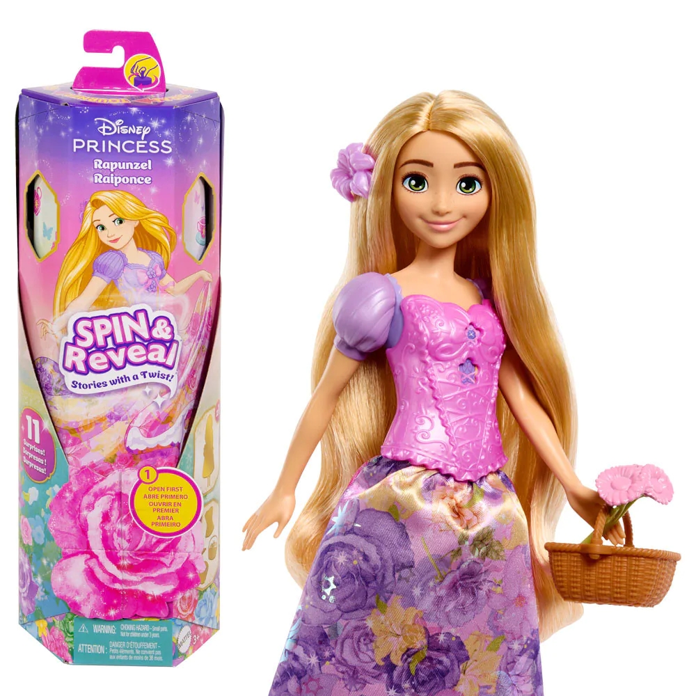 Papusa cu accesorii Disney Princess Spin and Reveal Rapunzel - poza 2
