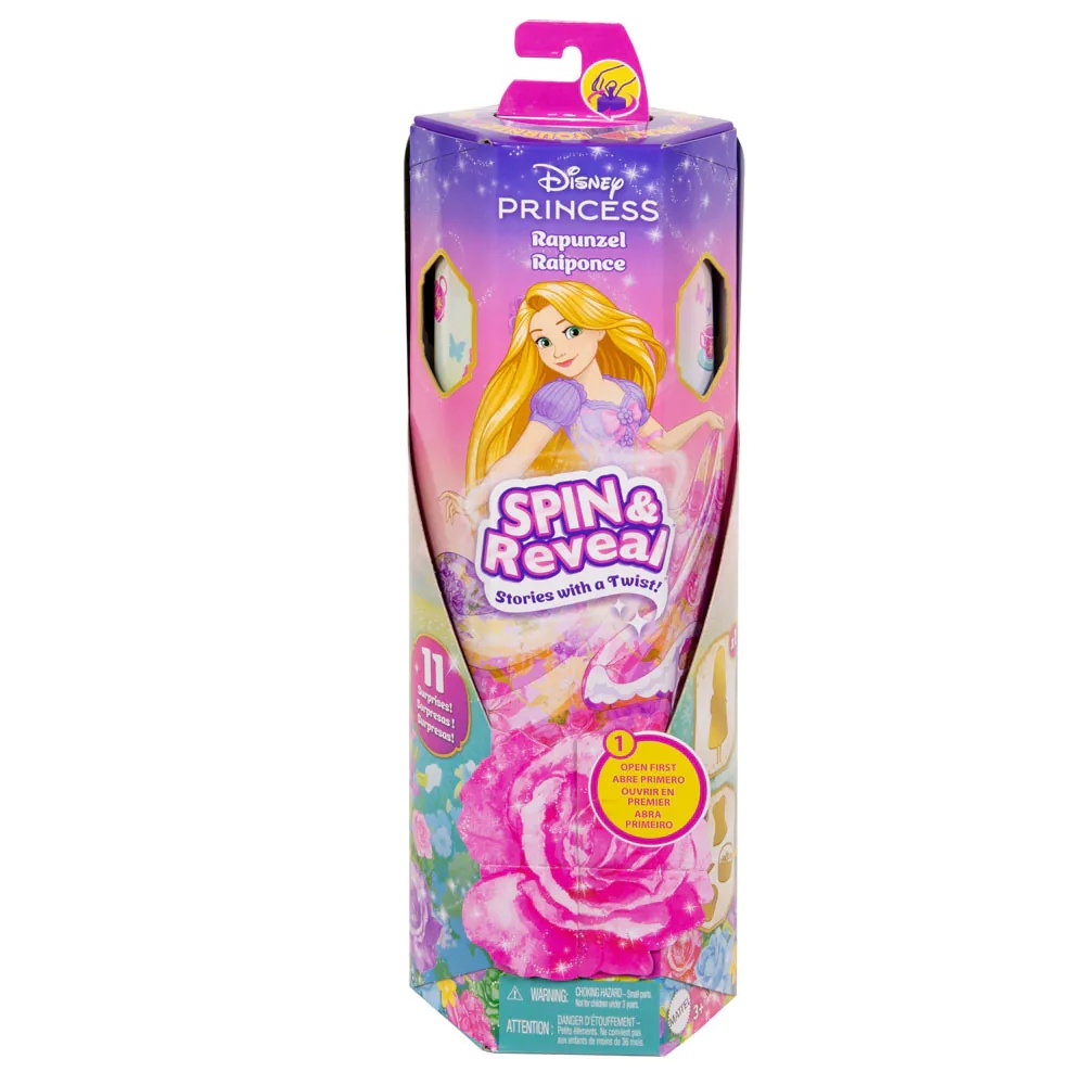 Papusa cu accesorii Disney Princess Spin and Reveal Rapunzel - poza 3