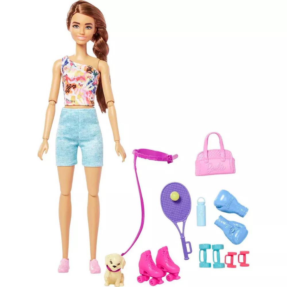Papusa cu accesorii Mattel Barbie Fitness - poza 3
