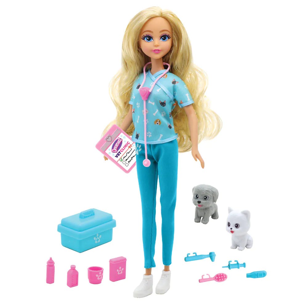 Papusa cu accesorii si catel Dreameez Doctor Veterinar - poza 1