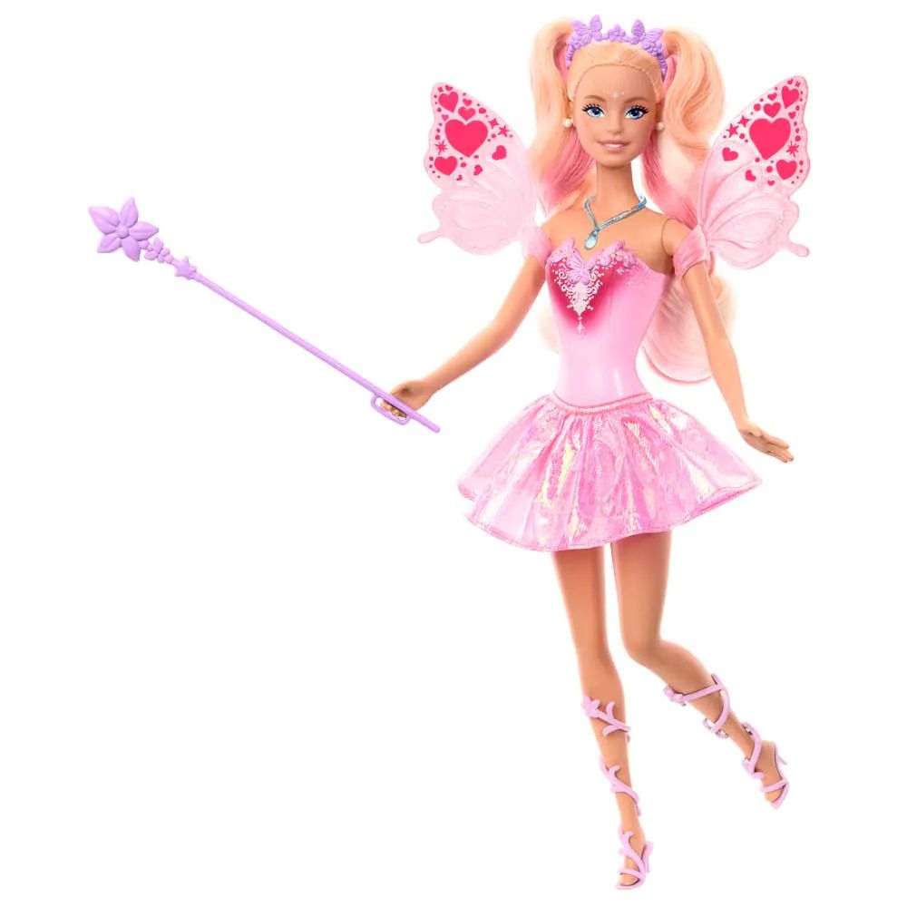 Papusa cu accesorii si culori schimbatoare Barbie Fantasy Fairy Doll - poza 1