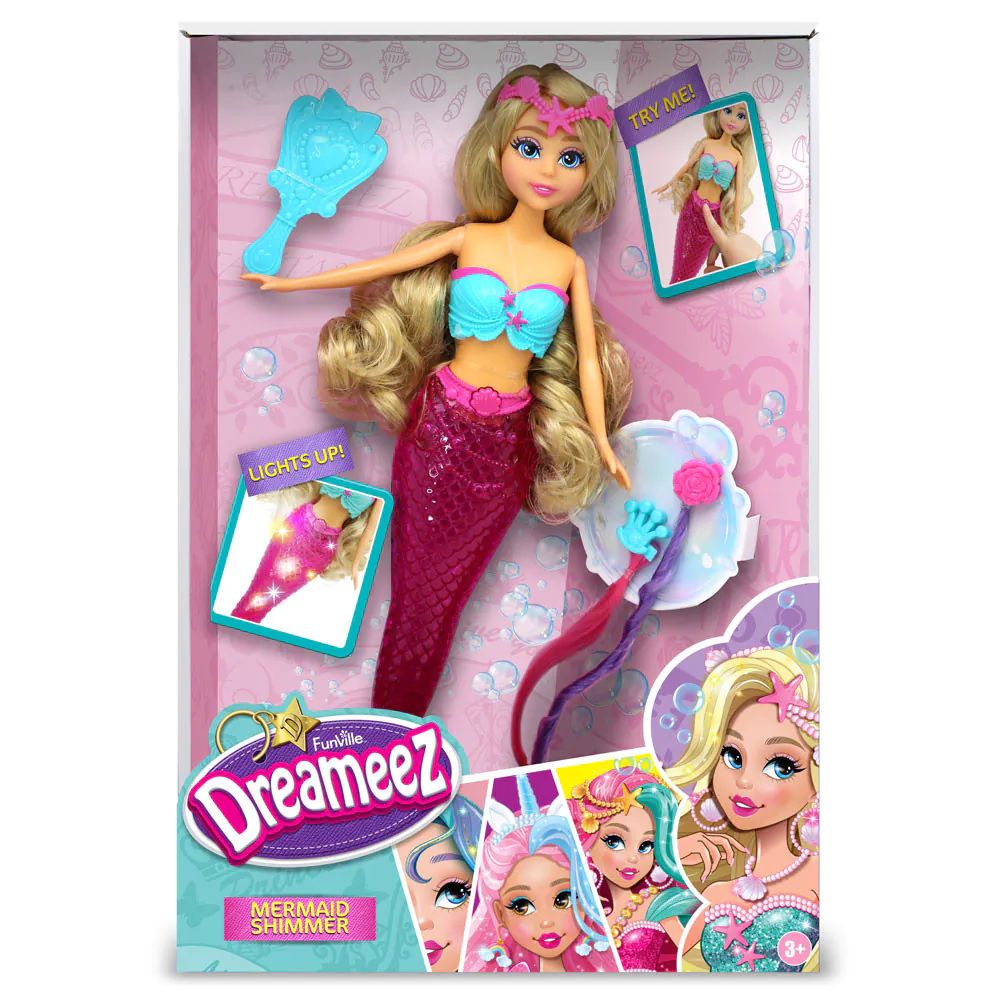 Papusa cu accesorii si lumini Dreameez Sirena - poza 2