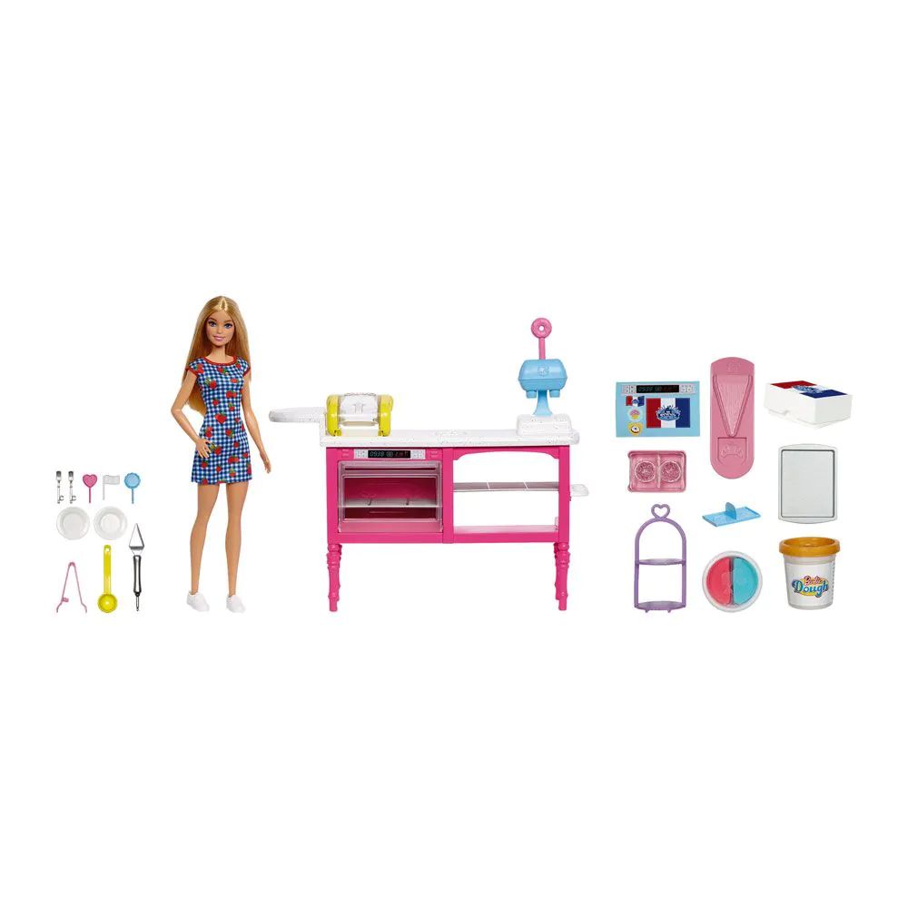 Papusa cu accesorii si plastilina Patiseria Barbie - poza 1