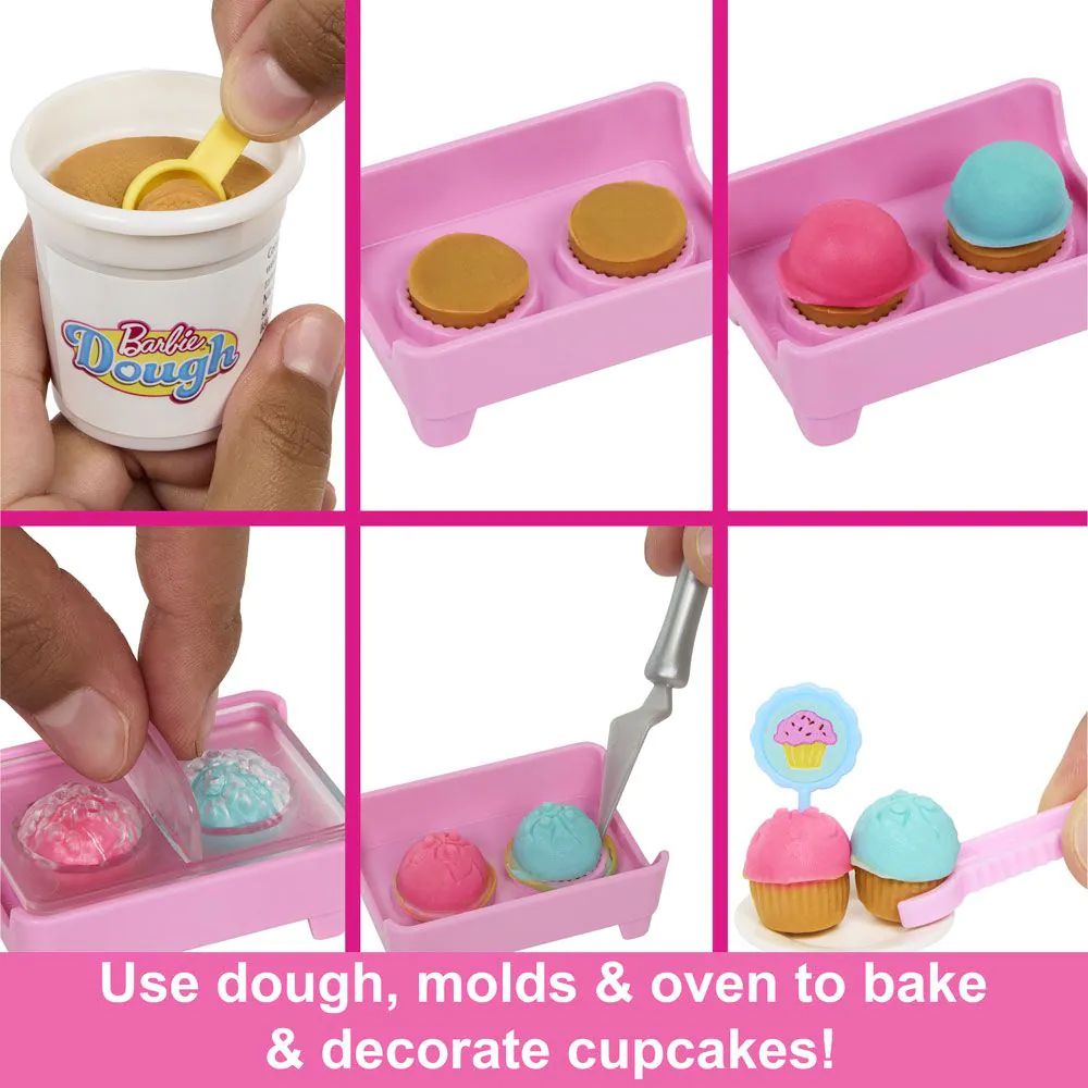 Papusa cu accesorii si plastilina Patiseria Barbie - poza 5