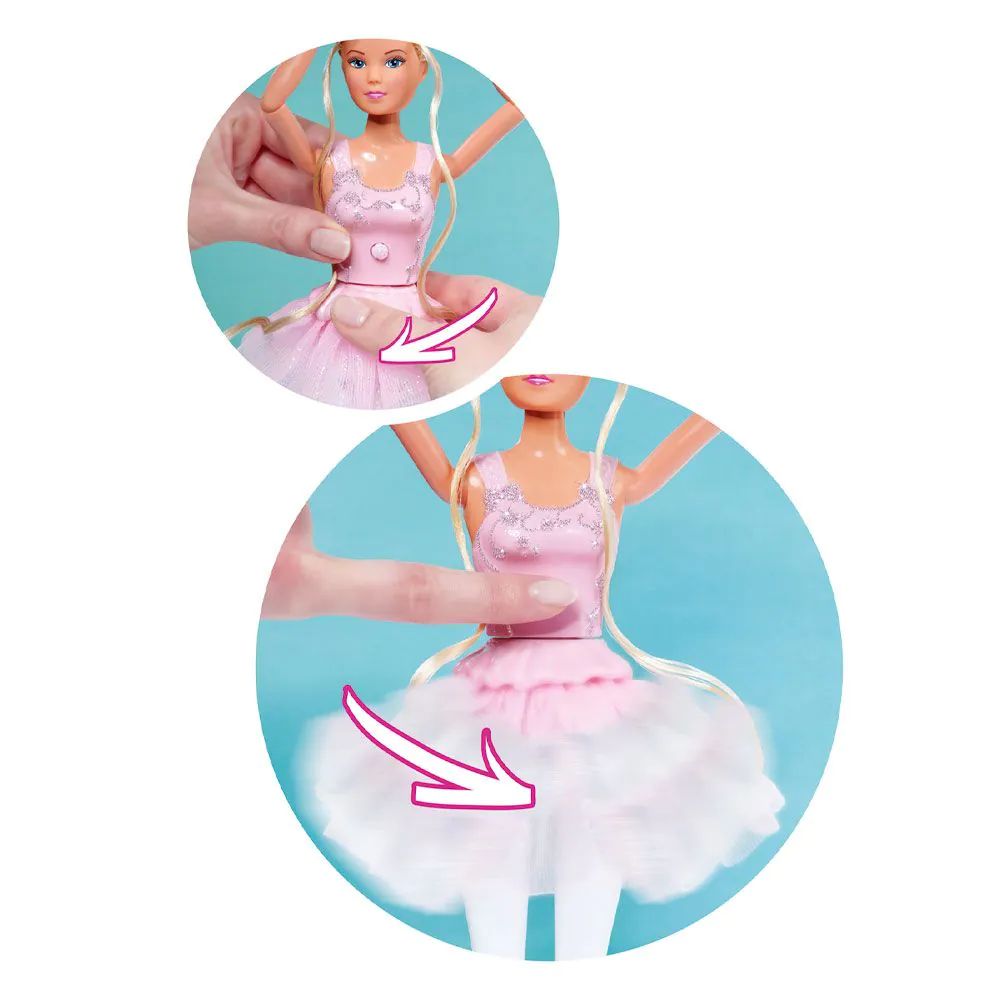 Papusa cu accesorii Simba Steffi Love Balerina dansatoare 29 cm - poza 5
