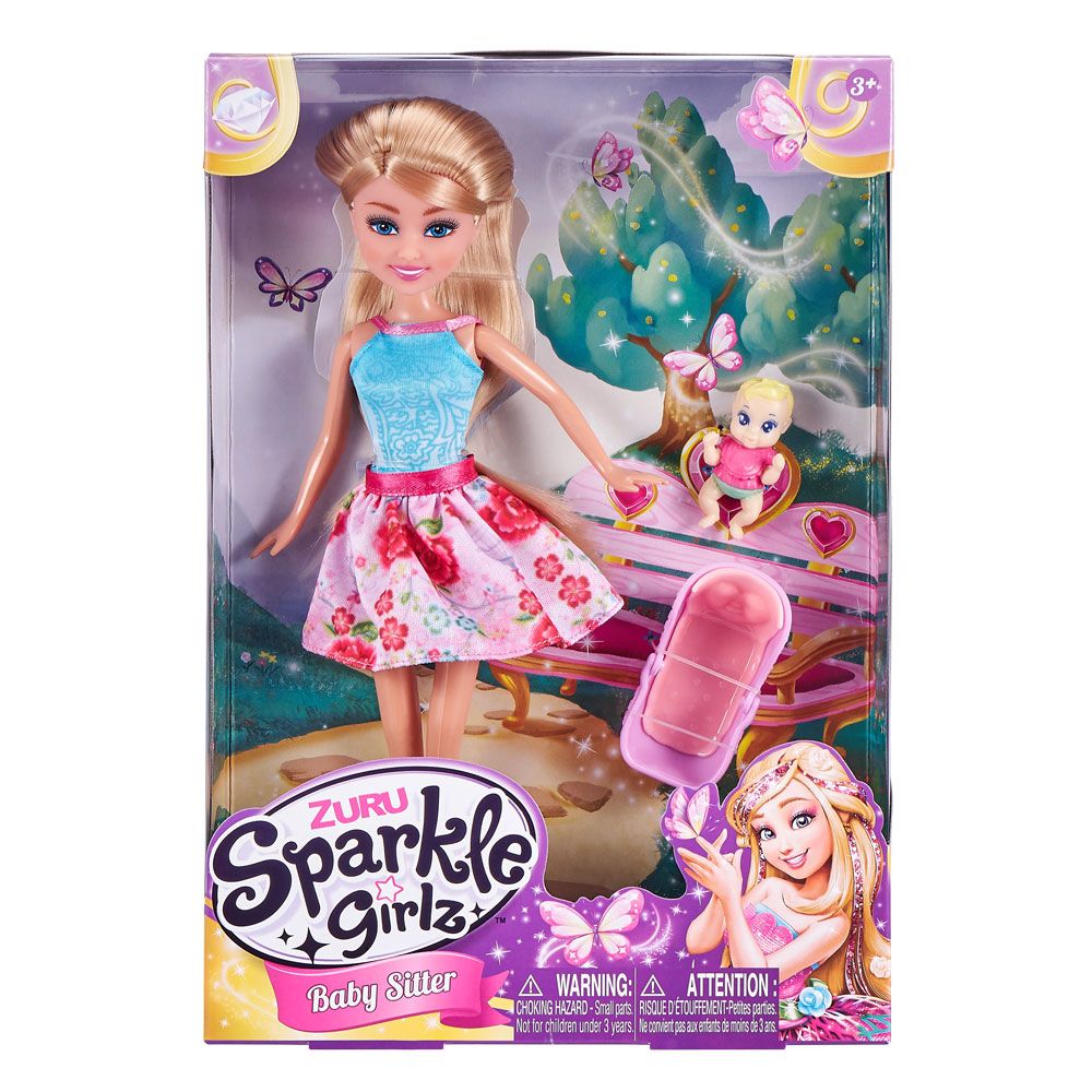 Papusa cu accesorii Sparkle Girlz Baby Sitter - poza 2