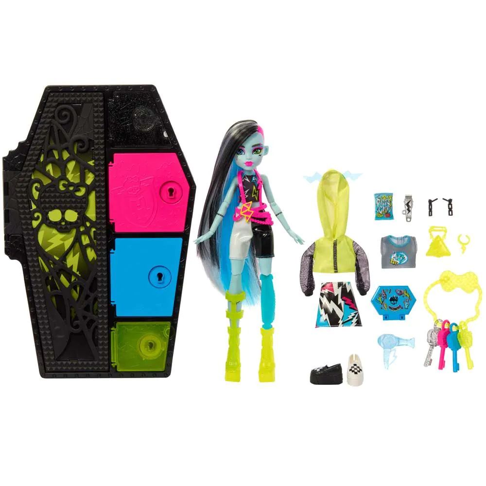 Papusa cu accesorii surpriza Monster High Skulltimate Secrets Frankie - poza 1