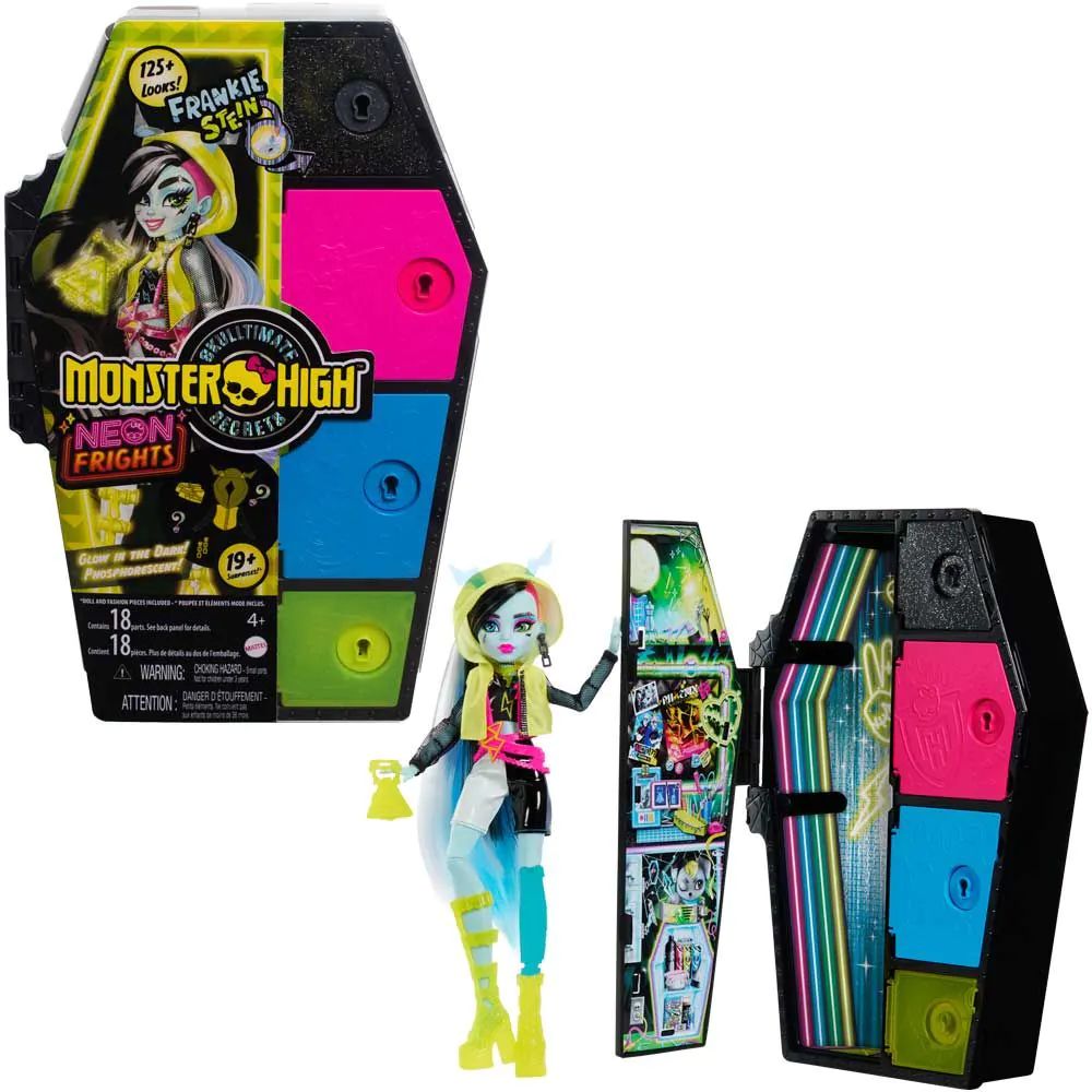 Papusa cu accesorii surpriza Monster High Skulltimate Secrets Frankie - poza 2