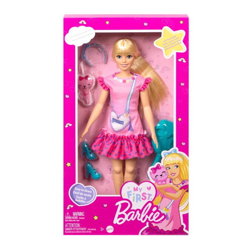 Papusa cu animalut de companie My First Barbie 34 cm - poza 2