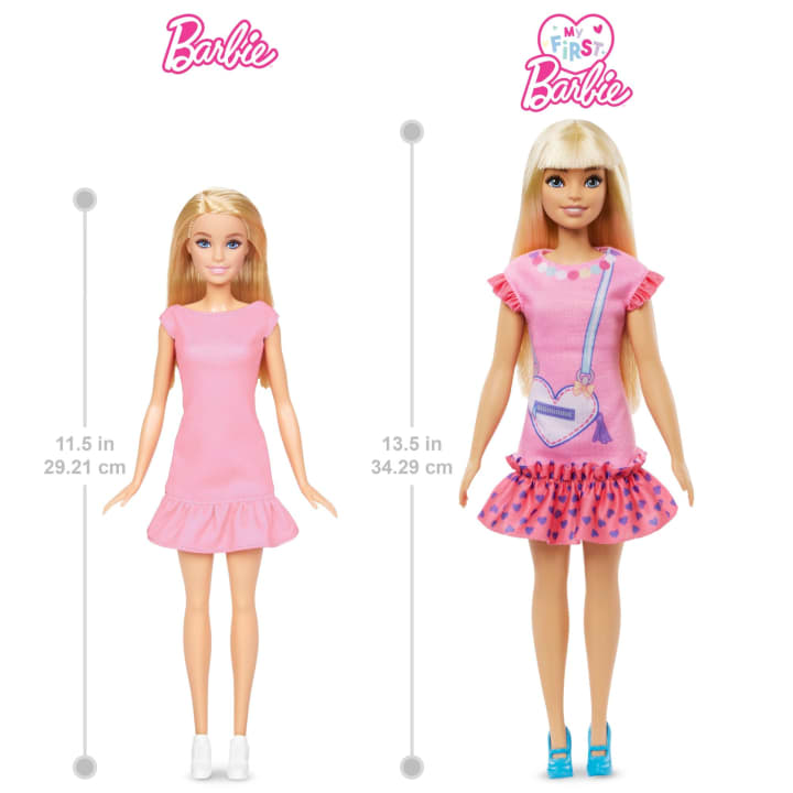 Papusa cu animalut de companie My First Barbie 34 cm - poza 3
