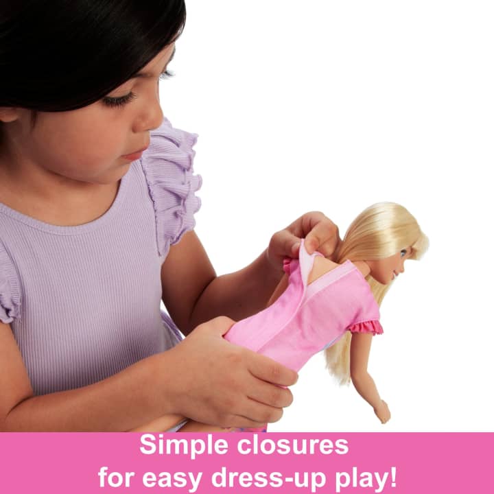Papusa cu animalut de companie My First Barbie 34 cm - poza 4