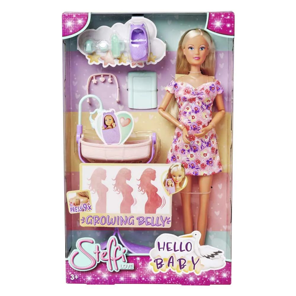 Papusa cu bebelus si acccesorii Simba Stefi Love Hello Baby - poza 2