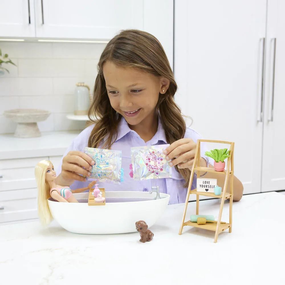 Papusa cu cada si accesorii Barbie Welness Confetti - poza 5