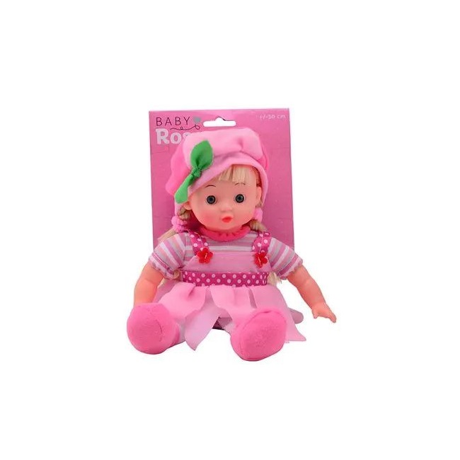 Papusa cu corp moale Baby Rose John Toys 30 cm - poza 2