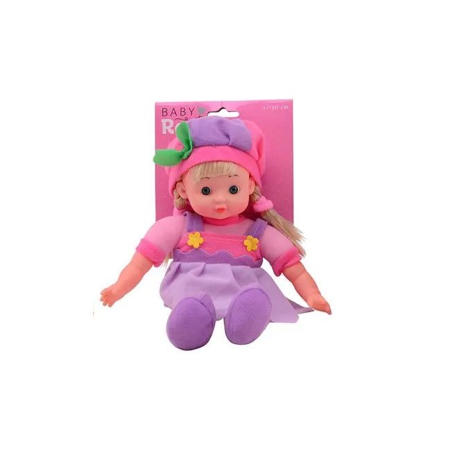 Papusa cu corp moale Baby Rose John Toys 30 cm - poza 4