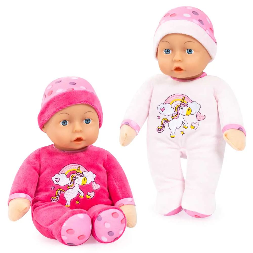 Papusa cu corp moale si salopeta Unicorn Bayer 30 cm diverse modele - poza 1