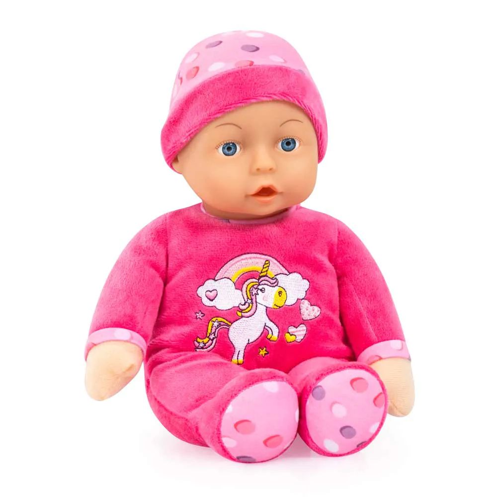 Papusa cu corp moale si salopeta Unicorn Bayer 30 cm diverse modele - poza 3