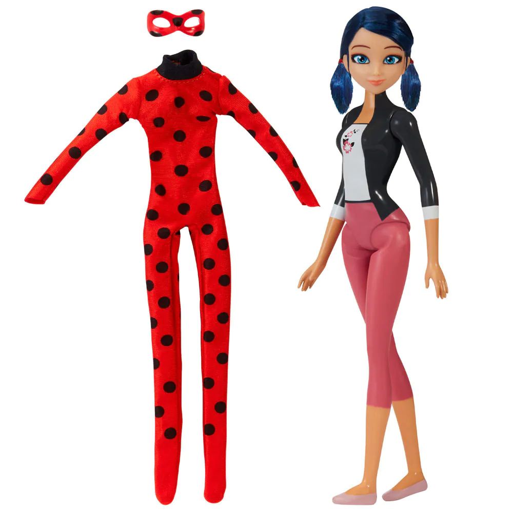 Papusa cu costum XL Miraculous LadyBug - poza 1