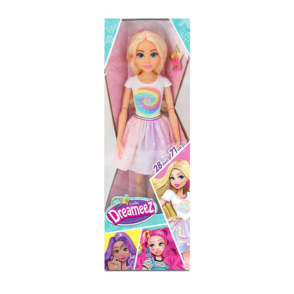 Papusa cu parul blond DREAMEEZ Doll Fashion 71 cm - poza 2