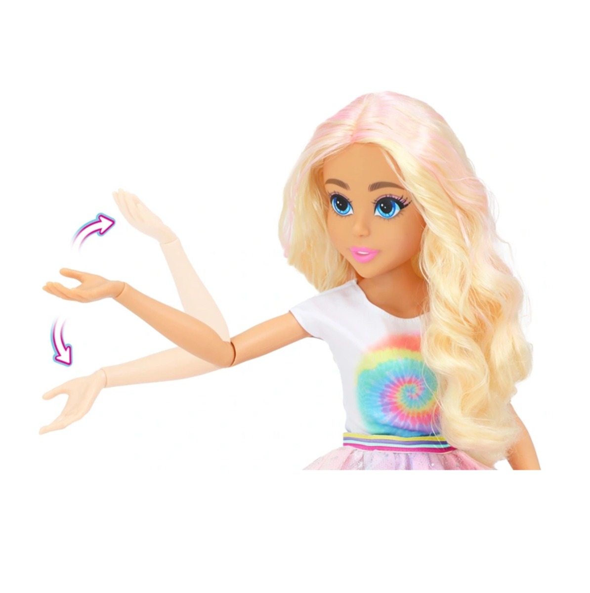 Papusa cu parul blond DREAMEEZ Doll Fashion 71 cm - poza 3