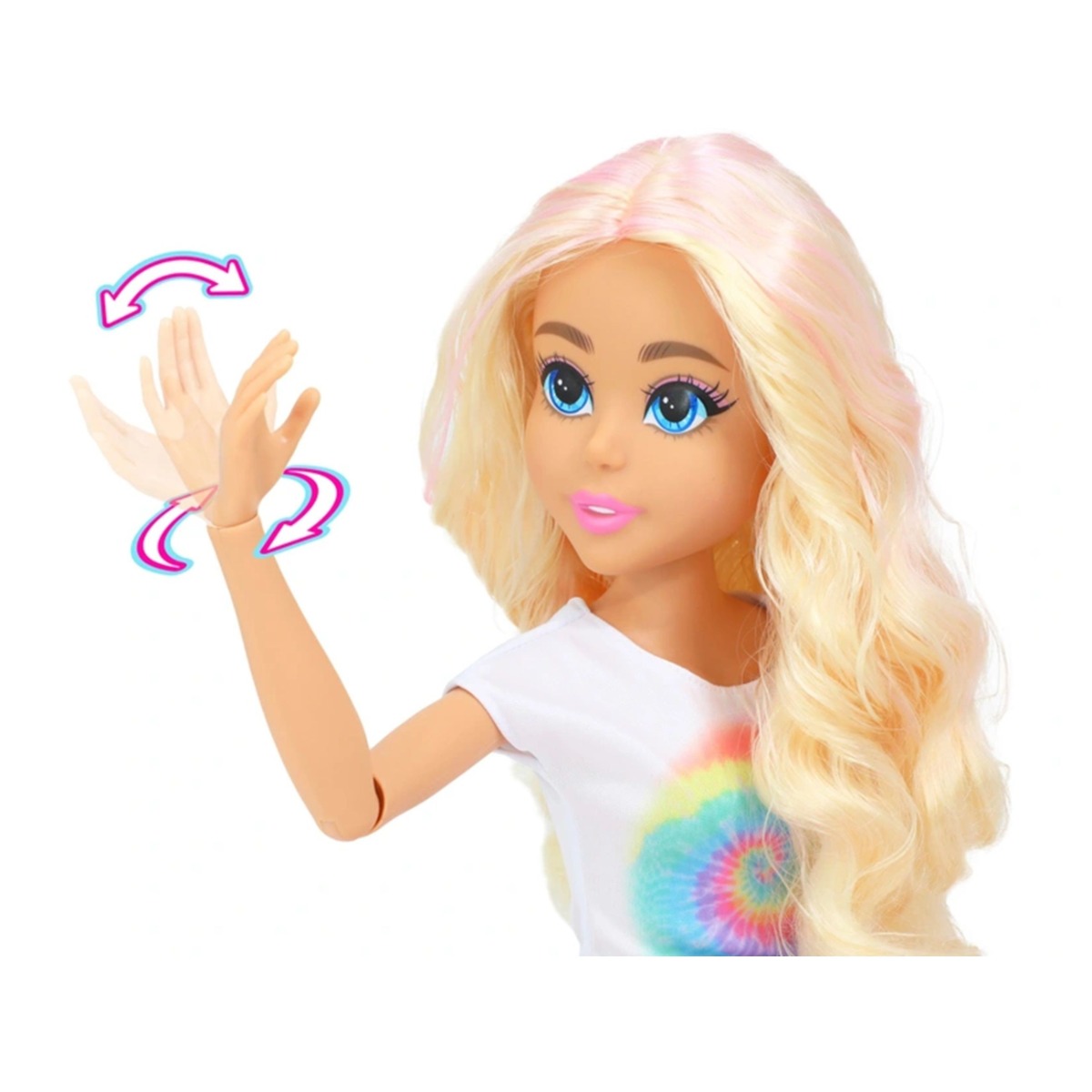 Papusa cu parul blond DREAMEEZ Doll Fashion 71 cm - poza 4
