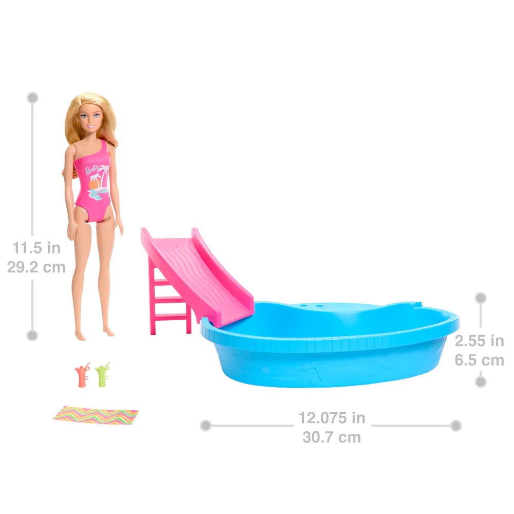 Papusa cu piscina Barbie Fun In The Sun - poza 3