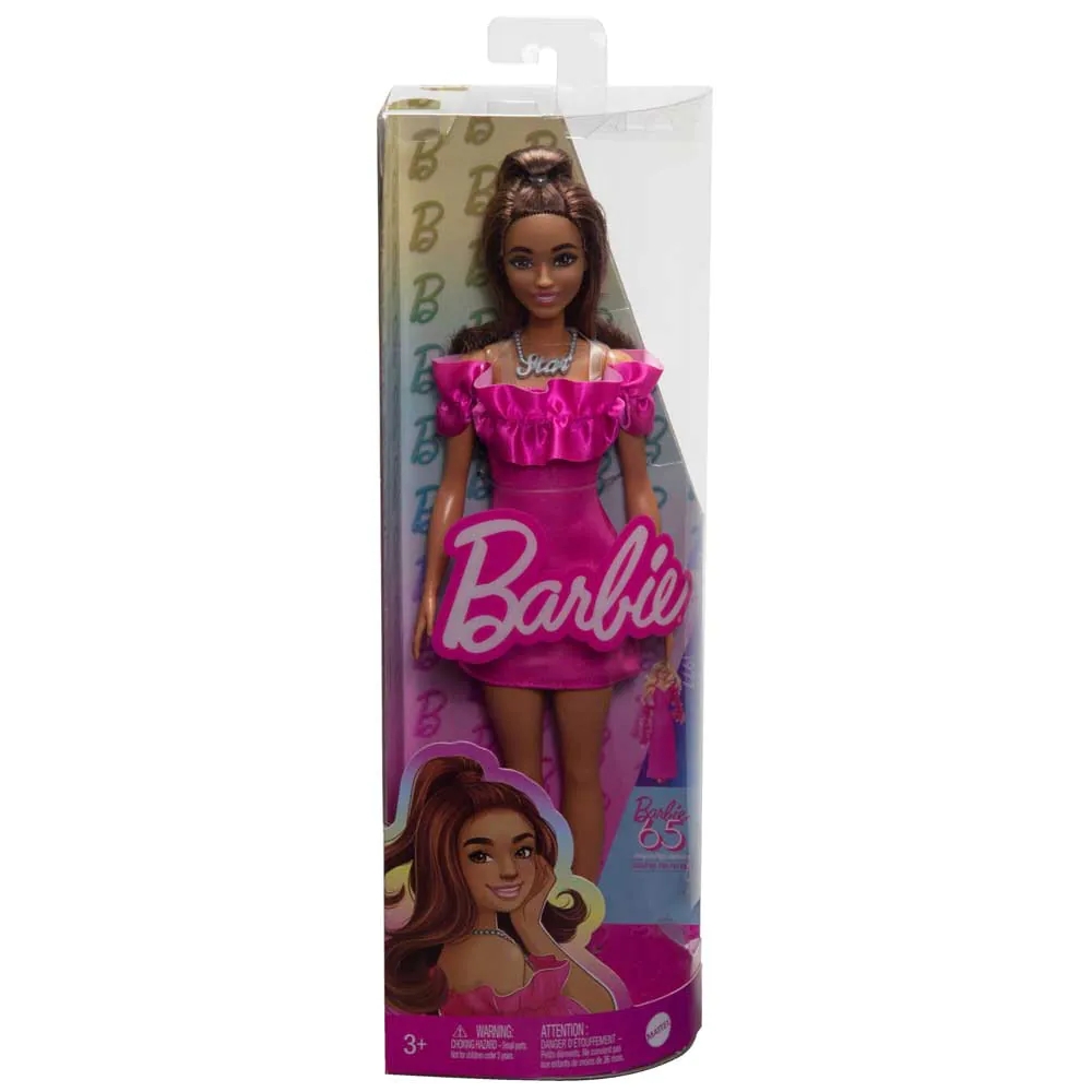 Papusa cu rochie de cocktail Barbie Fashionista - poza 2