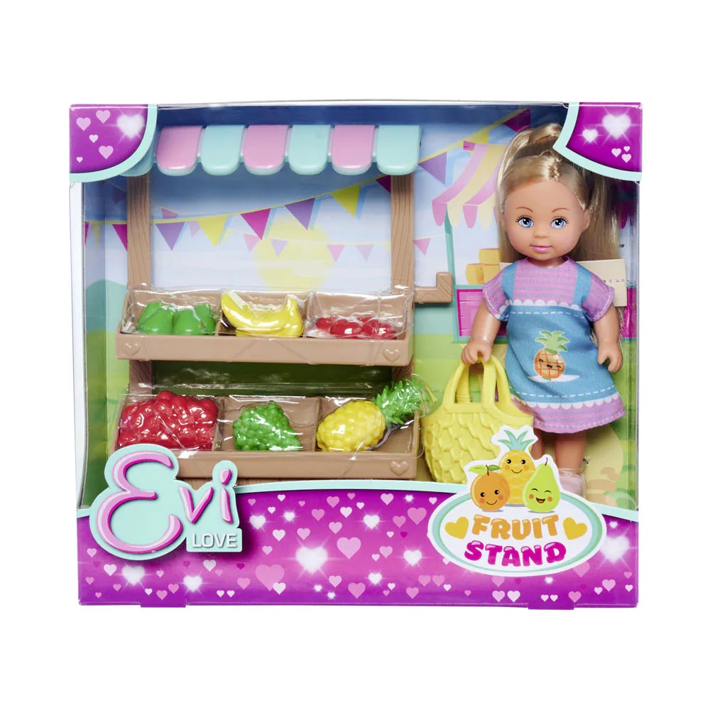 Papusa cu stand de fructe si accesorii Evi Love - poza 2
